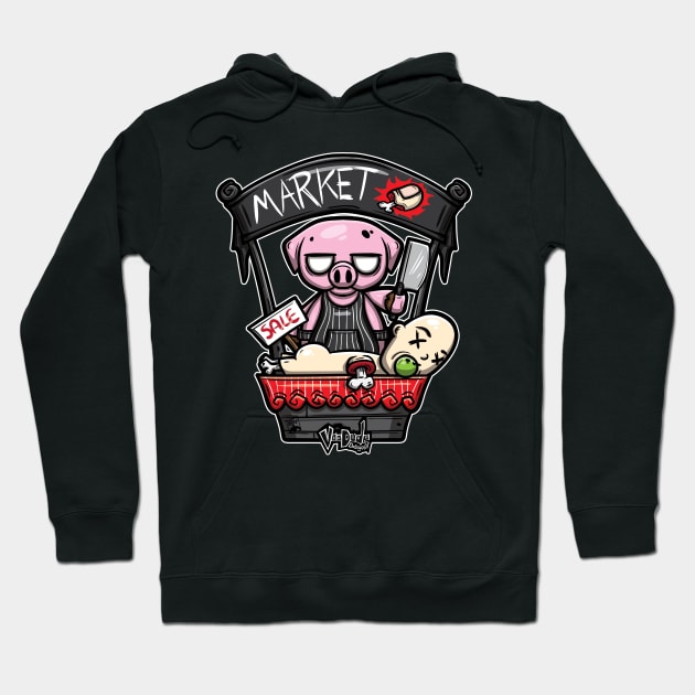 Piggy Market Hoodie by VooDudeDesigns